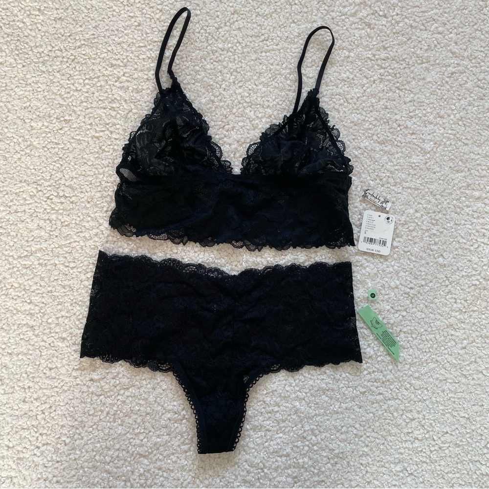 Free People Intimately Bralette & Honeydew Panty